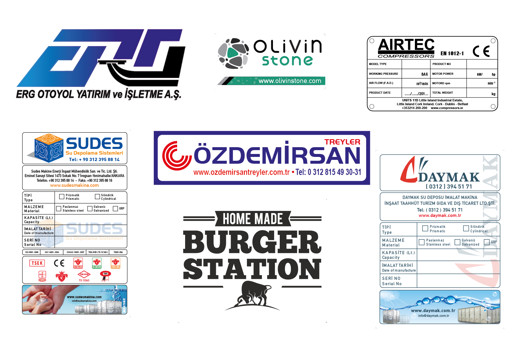 Şase Ve Teknik Veri Etiketleri