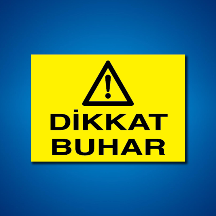 Buhar Basınç İş Güvenliği Etiketleri