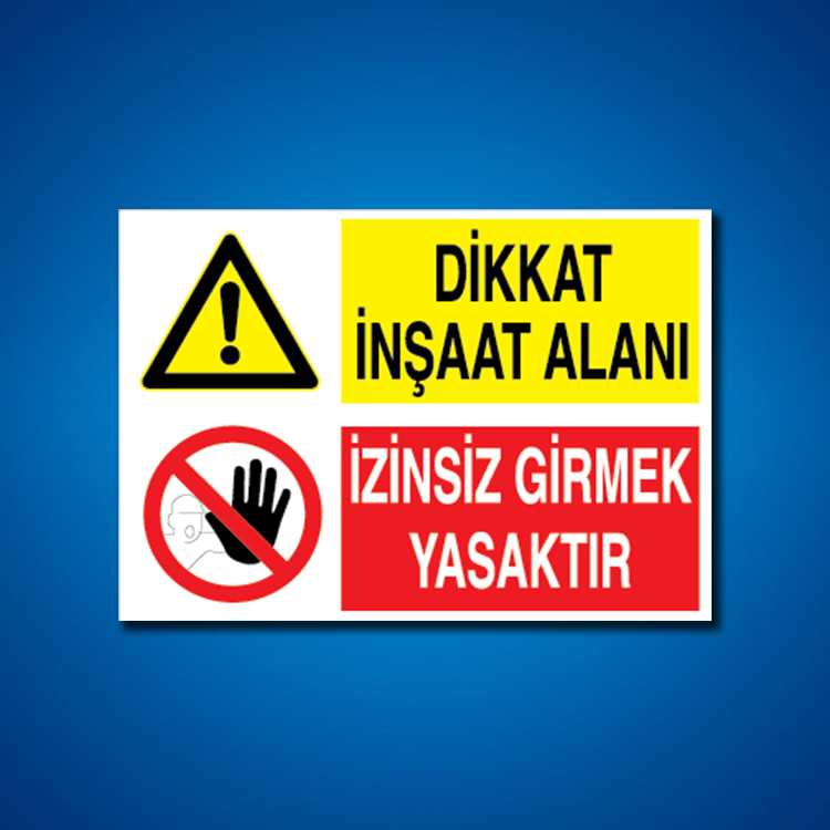 İnşaat İş Güvenliği Etiketleri