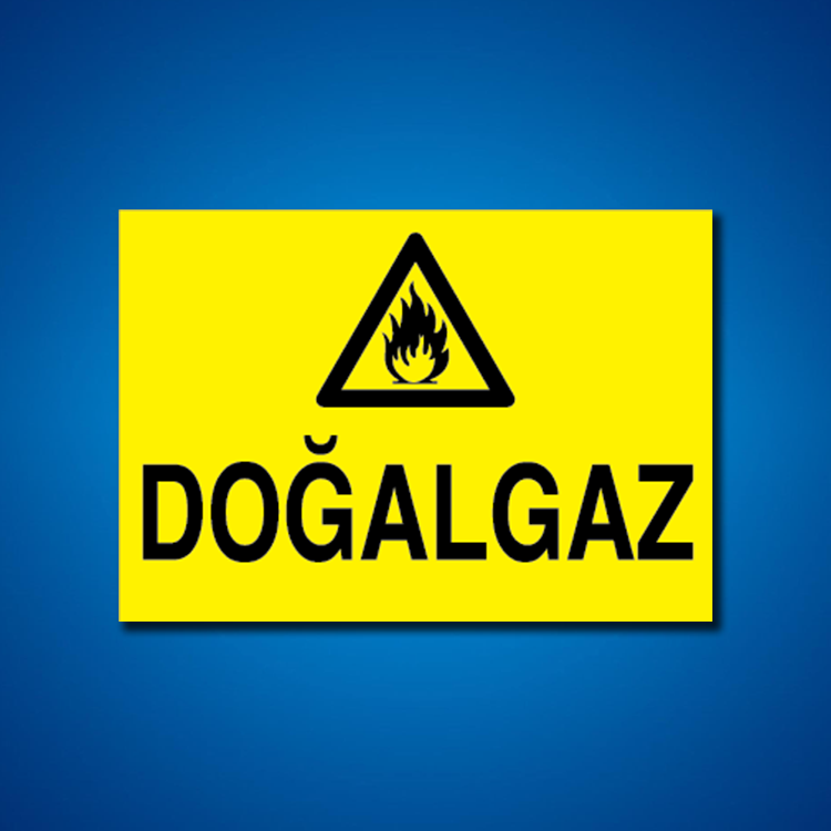 Doğal Gaz İş Güvenliği Etiketleri