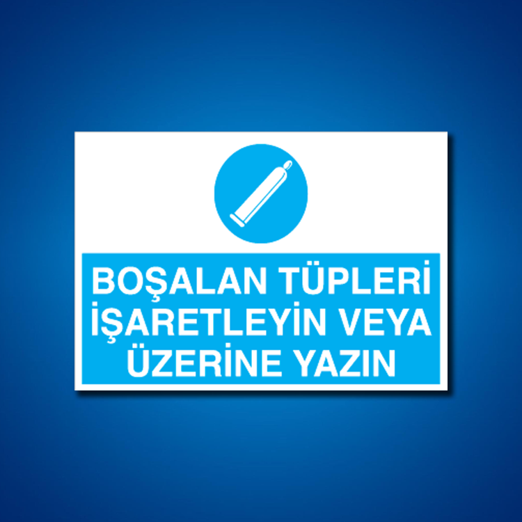 Tüpler İş Güvenliği Etiketi
