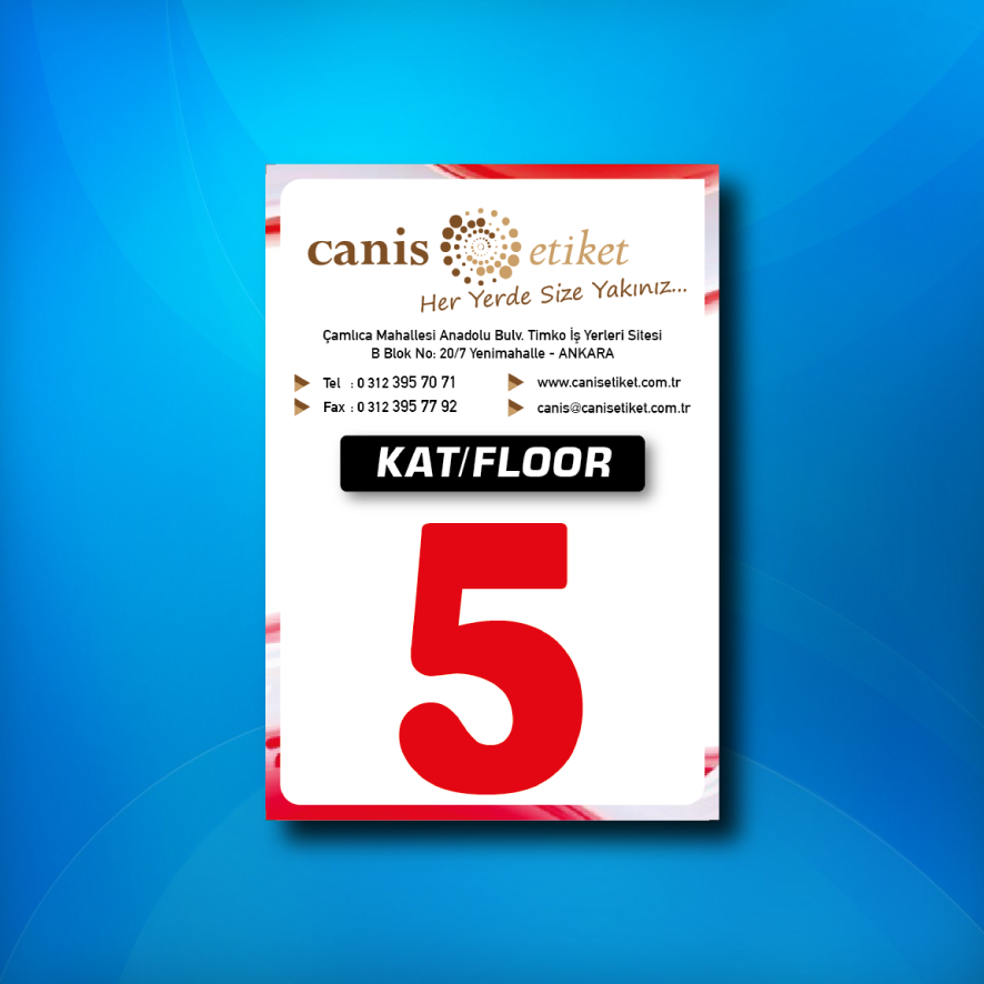 Asansör Kat Etiketi