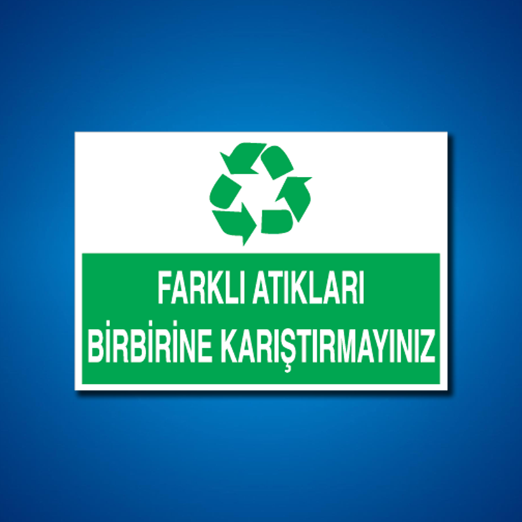Geri Dönüşüm İş Güvenliği Etiketleri