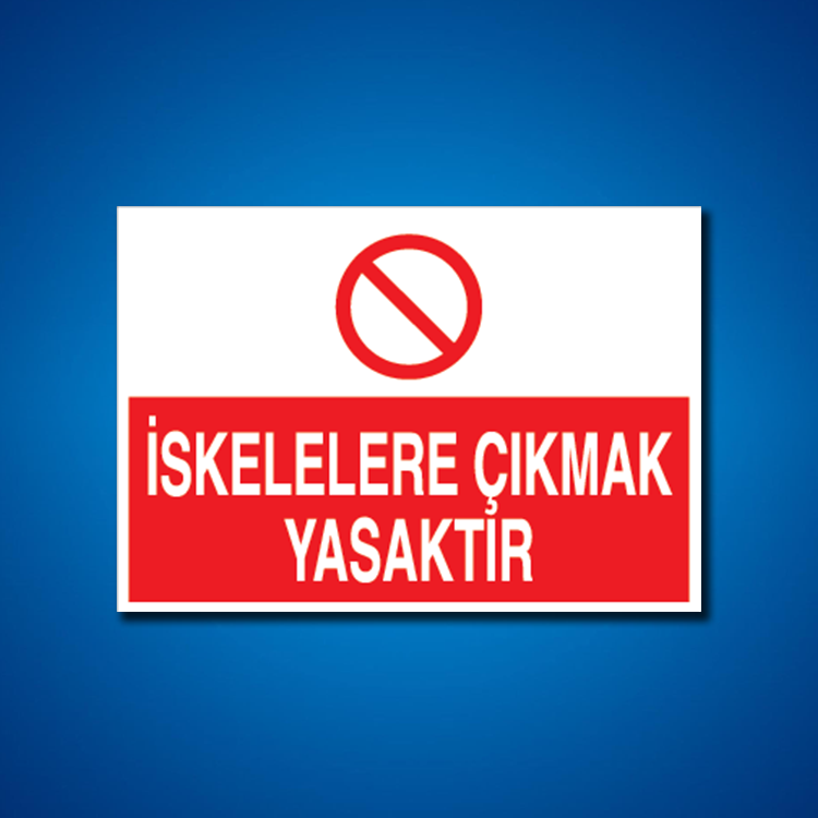 İskele İş Güvenliği Etiketleri