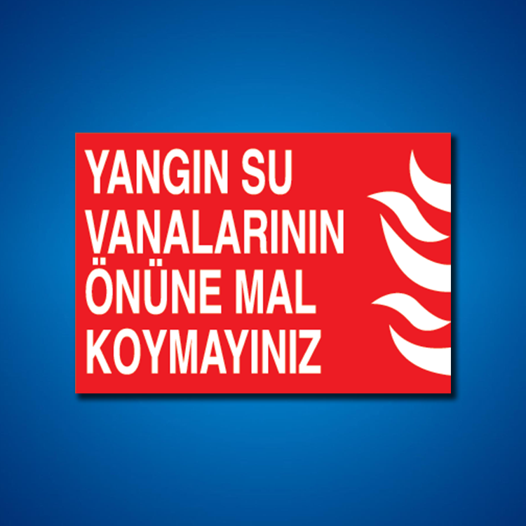 Yangınla Mücadele İş Güvenliği Etiketleri