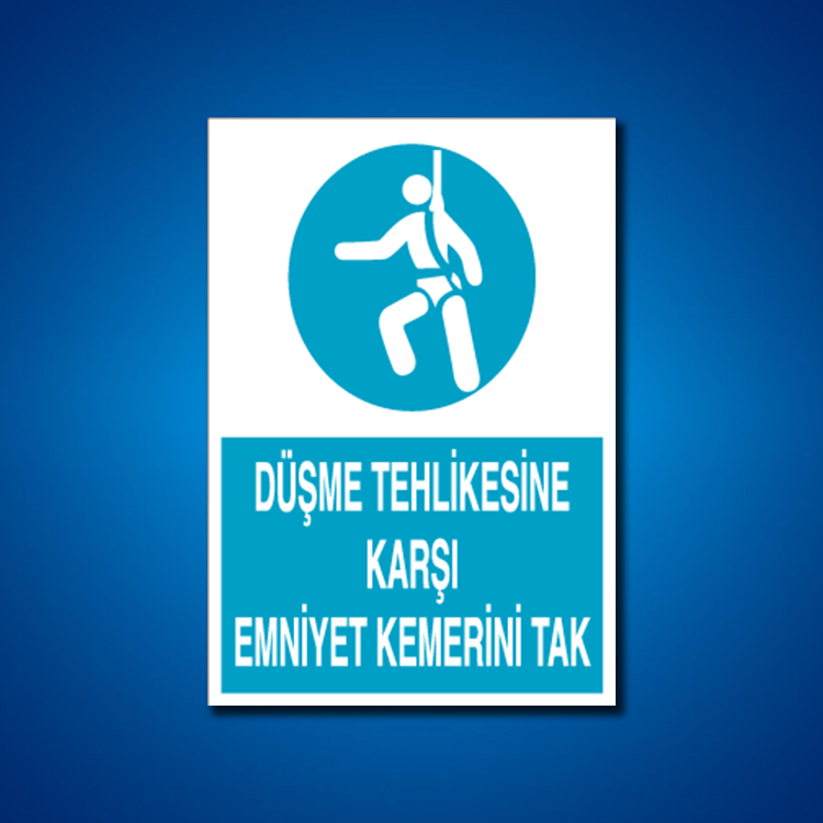Emniyet Kemeri İş Güvenliği Etiketleri