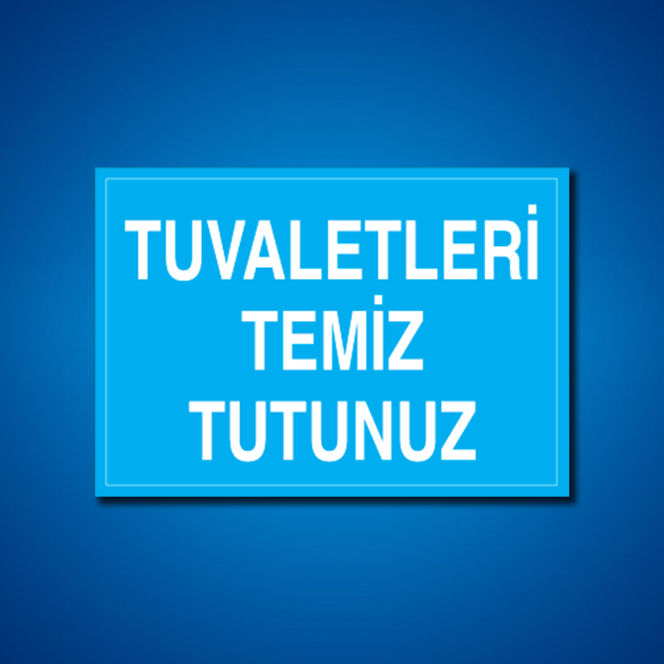 Tuvalet İş Güvenliği Etiketleri