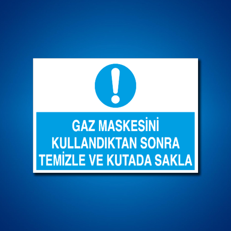 Toz Gaz Maskesi İş Güvenliği Etiketleri