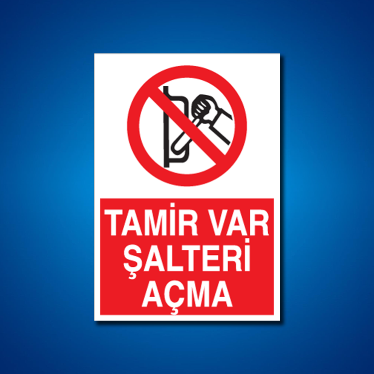 Şalter İş Güvenliği Etiketleri