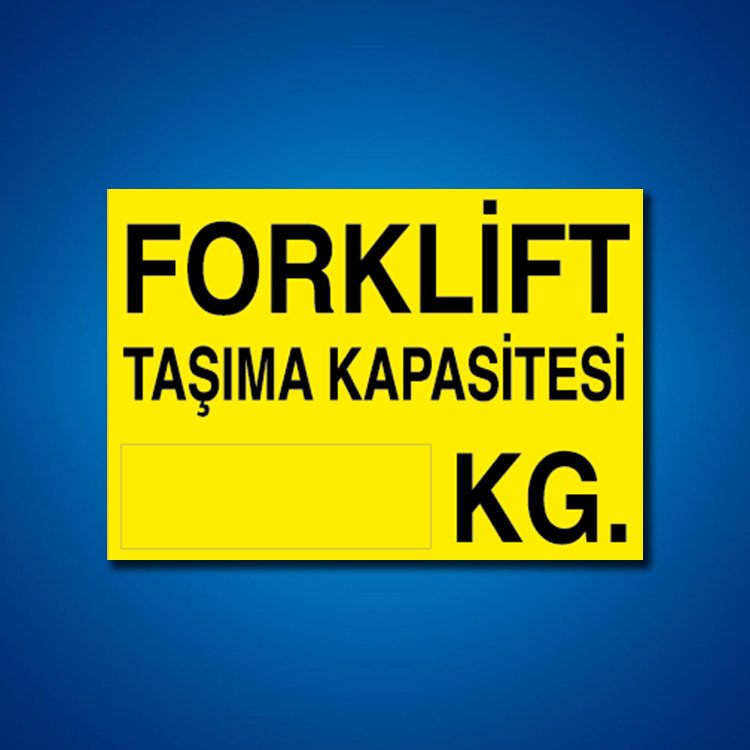 Forklift İş Güvenliği Etiketleri