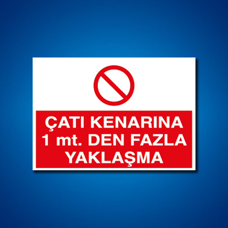 Çatı Merdiven Koridor İş Güvenliği Etiketleri