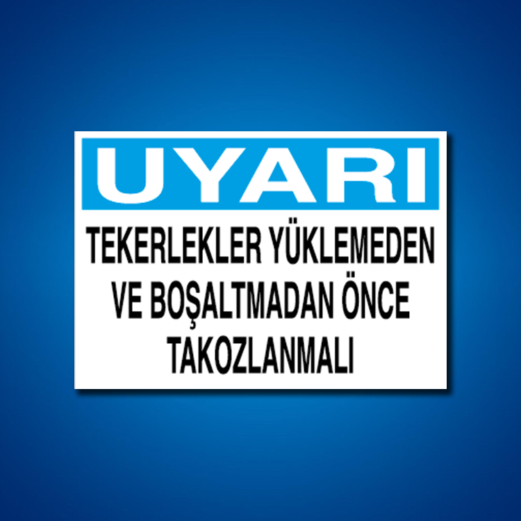 Şoför Araç Kantar Yaya İş Güvenliği Etiketleri