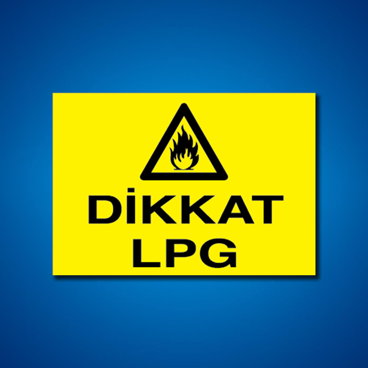 Doğal Gaz İş Güvenliği Etiketleri