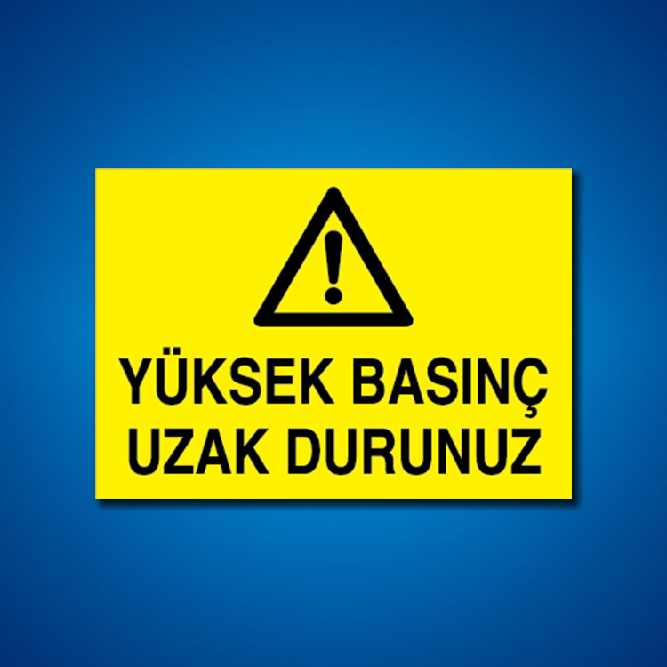 Buhar Basınç İş Güvenliği Etiketleri