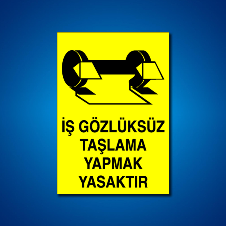 Göz Koruma İş Güvenliği Etiketleri