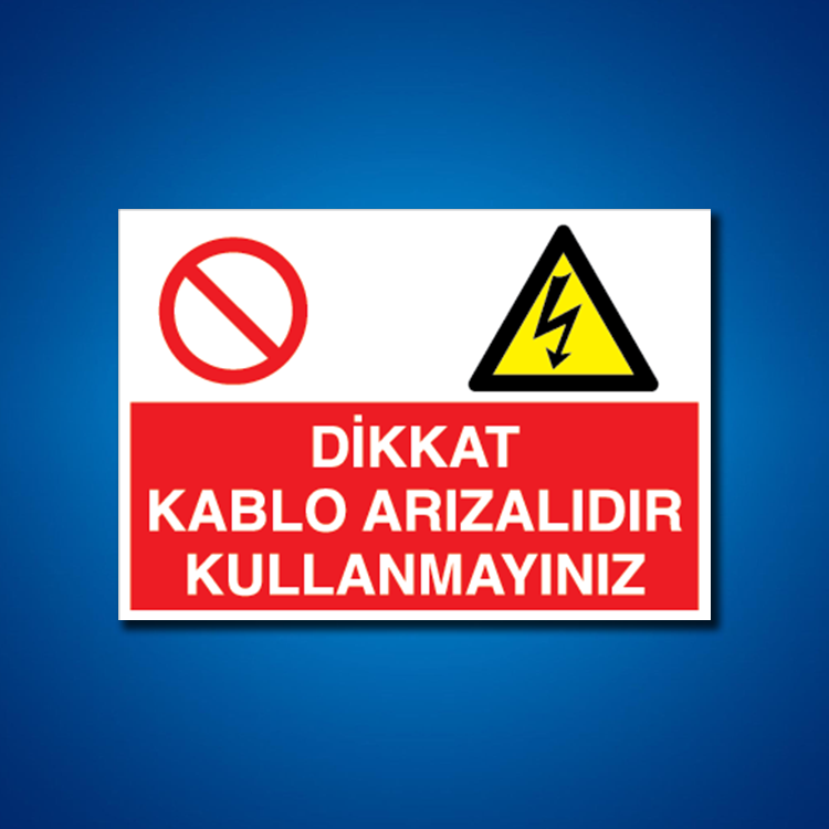 Kablo İş Güvenliği Etiketleri