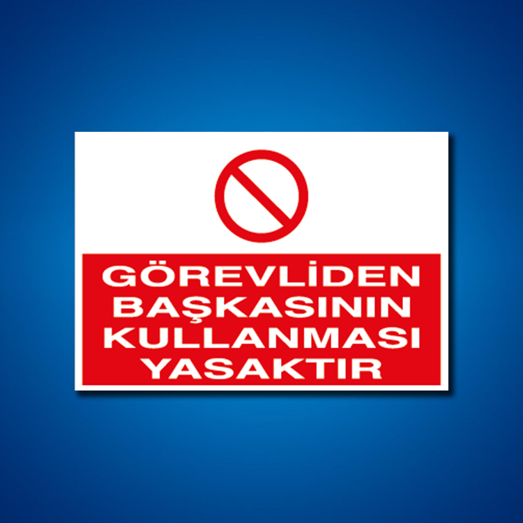 Makine İş Güvenliği Etiketleri