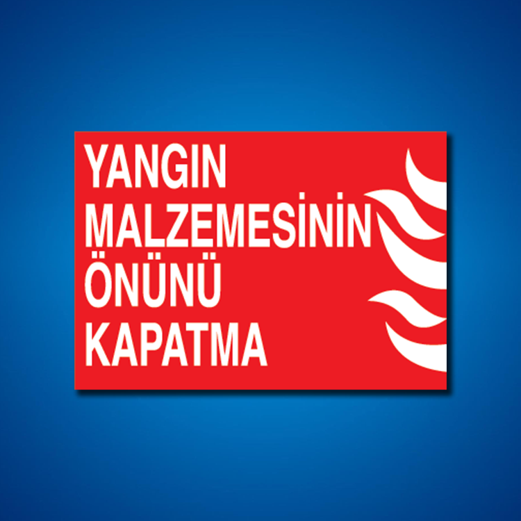 Yangınla Mücadele İş Güvenliği Etiketleri