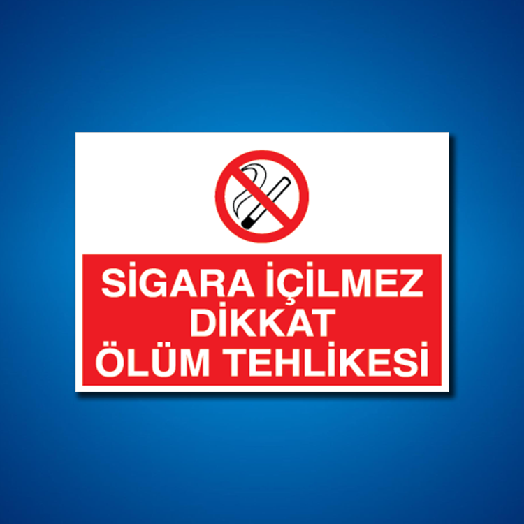 Sigara İş Güvenliği Etiketleri