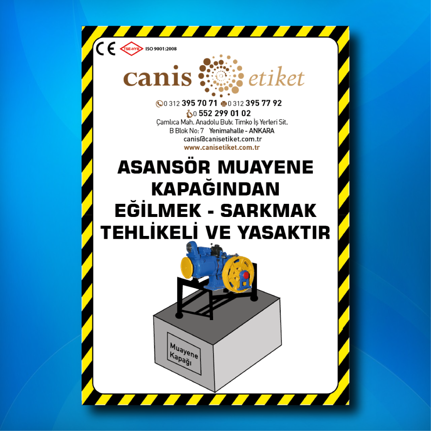 Asansör Risk Analizi Etiketi