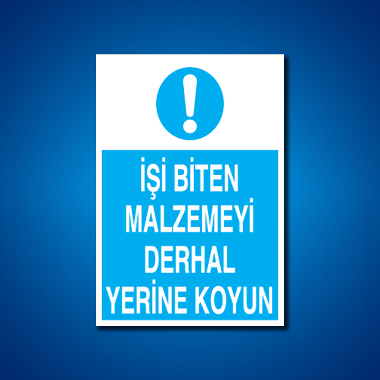 Alet-Tezgah-Malzeme Etiketleri