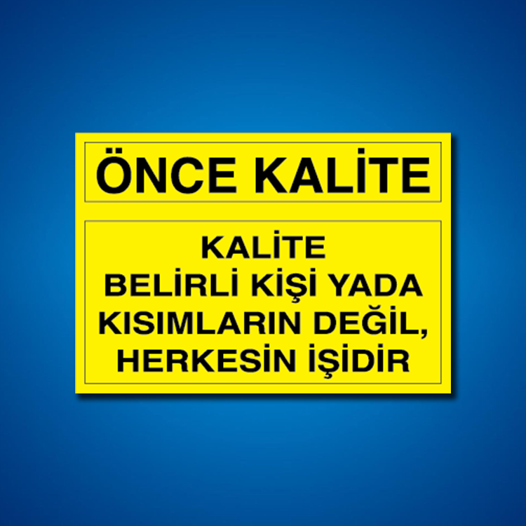 Kalite İş Güvenliği Etiketleri