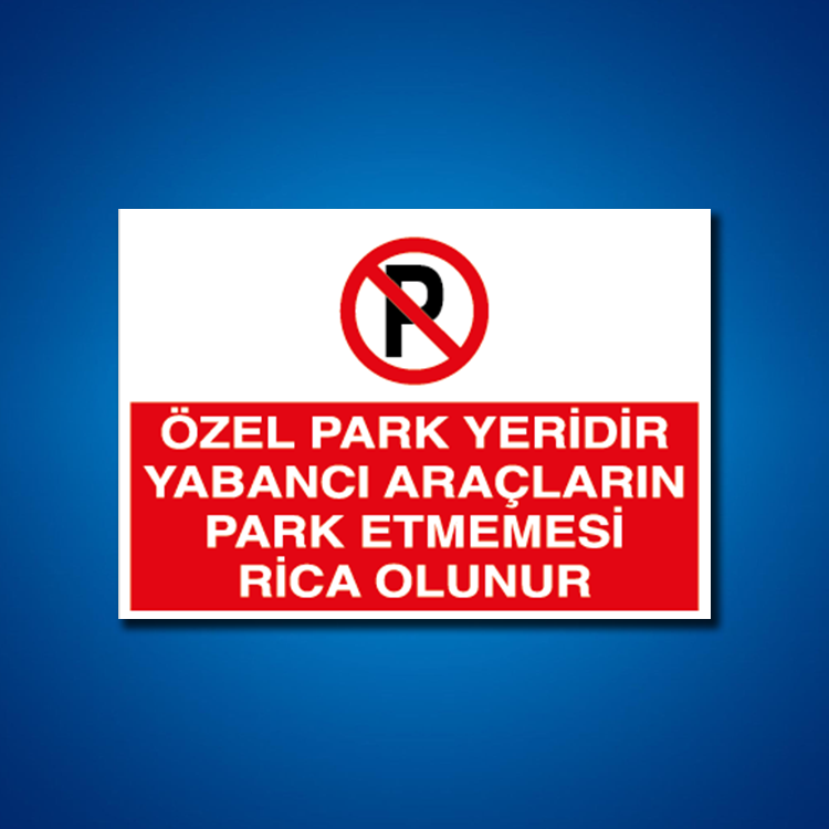 Park İş Güvenliği Etiketleri