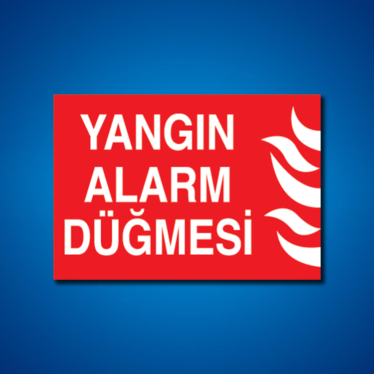 Yangınla Mücadele İş Güvenliği Etiketleri
