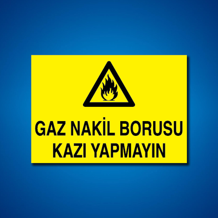 Doğal Gaz İş Güvenliği Etiketleri