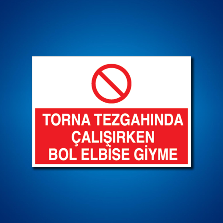 Torna-Planya-Freze-Cnc İş Güvenliği Etiketleri
