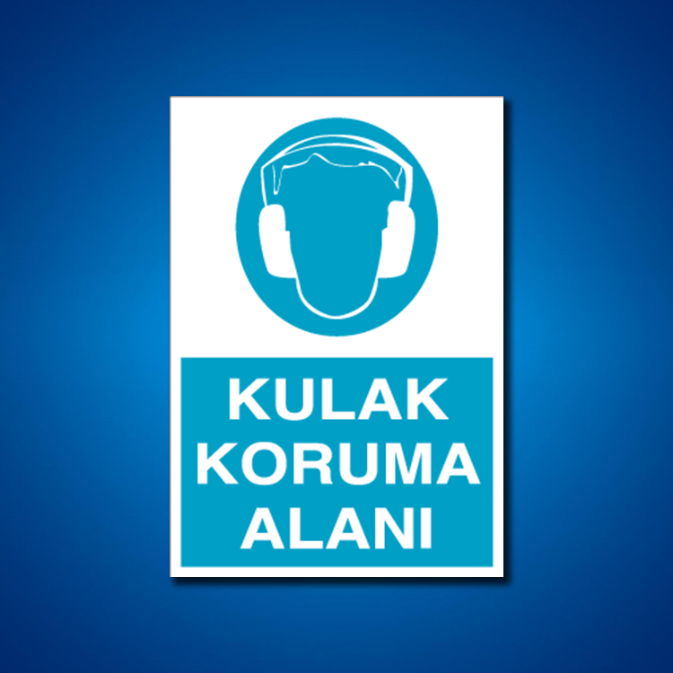Kulak Koruma İş Güvenliği Etiketleri