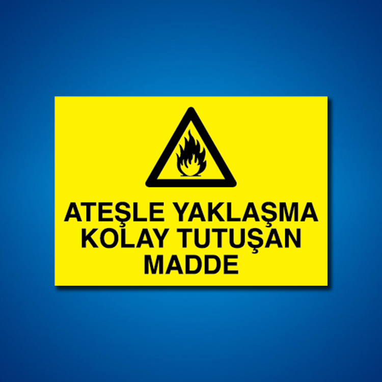 Yanıcı-parlayıcı İş Güveniği Etiketleri