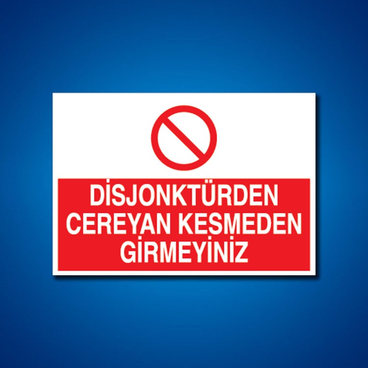 Şalter İş Güvenliği Etiketleri