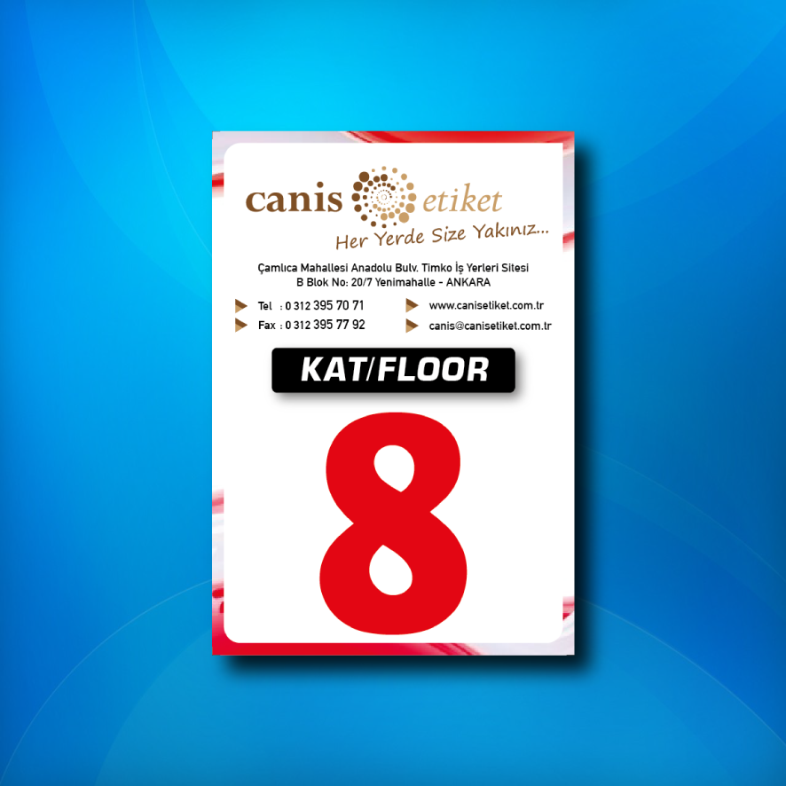 Asansör Kat Etiketi