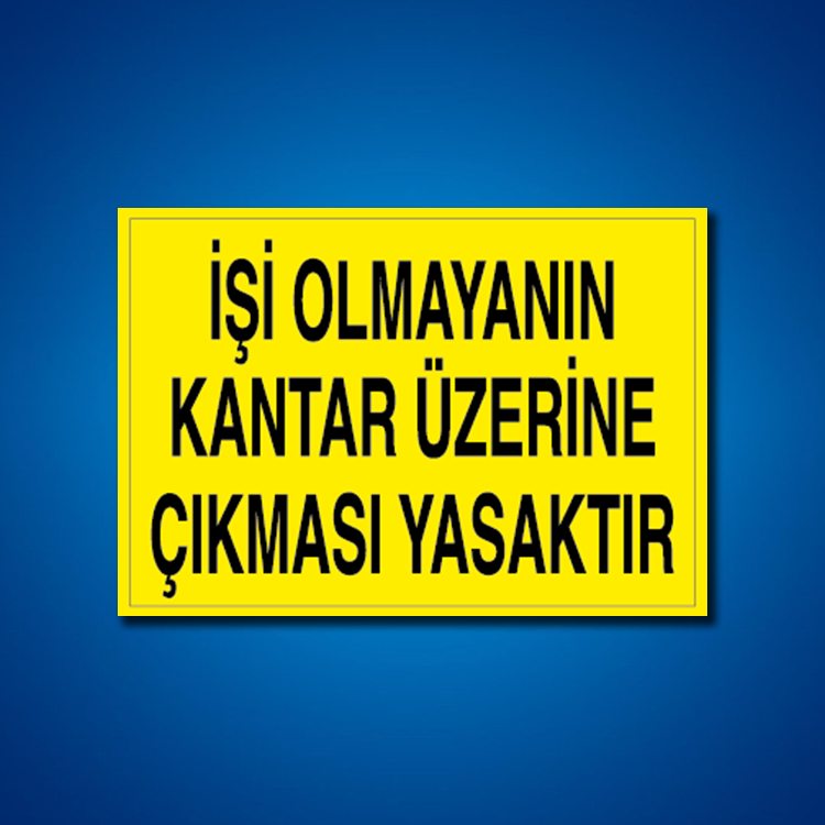 Şoför Araç Kantar Yaya İş Güvenliği Etiketleri