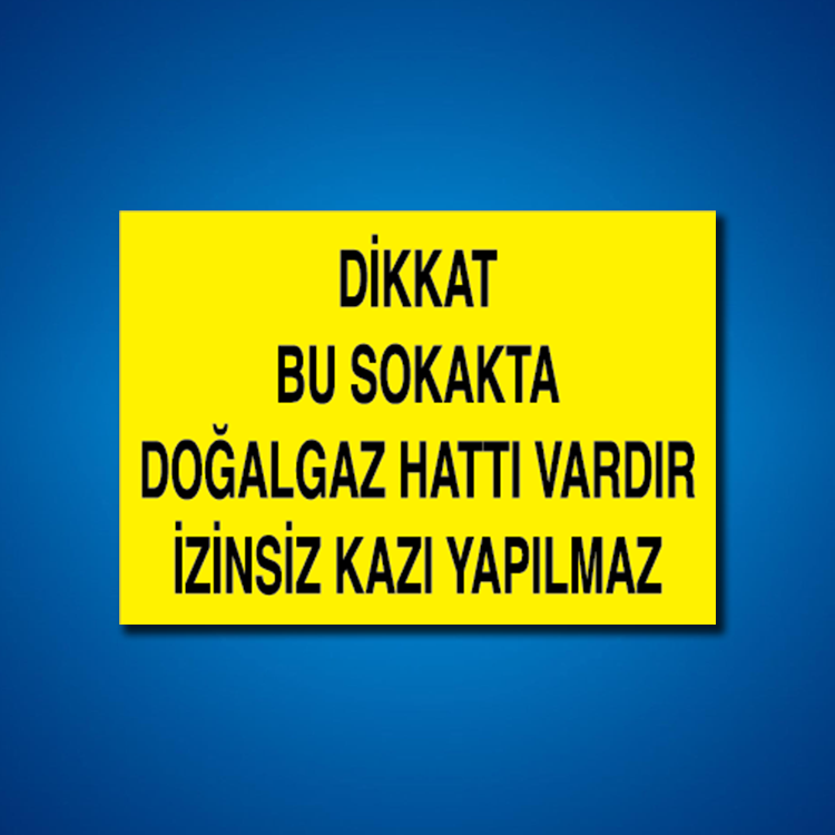Doğal Gaz İş Güvenliği Etiketleri