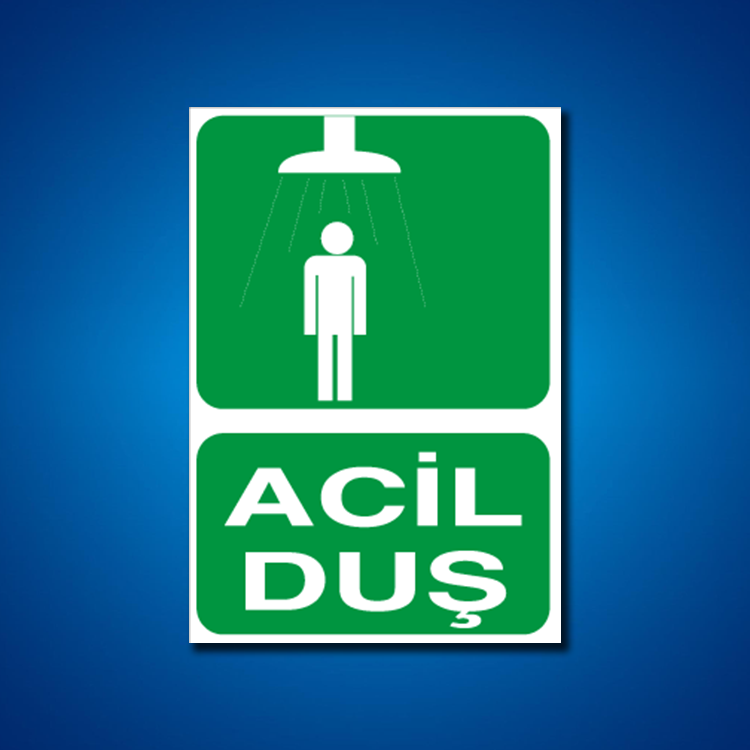 Duş İş Güvenliği Etiketleri