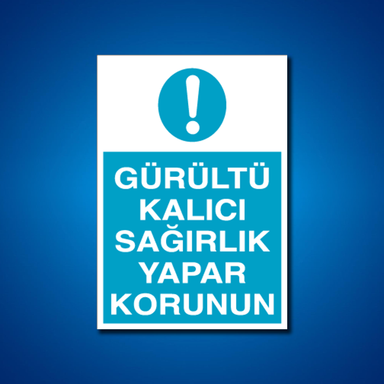 Kulak Koruma İş Güvenliği Etiketleri