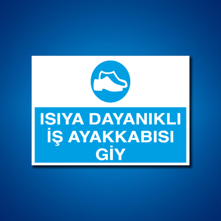 Ayak Koruma İş Güvenliği Etiketleri