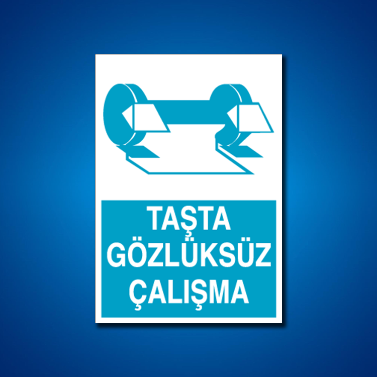Göz Koruma İş Güvenliği Etiketleri
