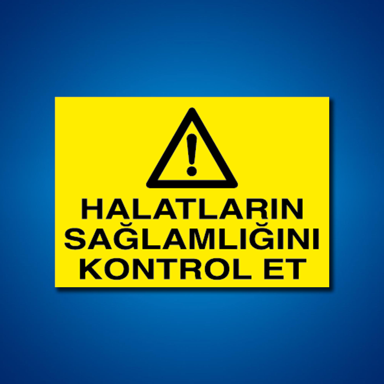 Vinç İş Güvenliği Etiketleri