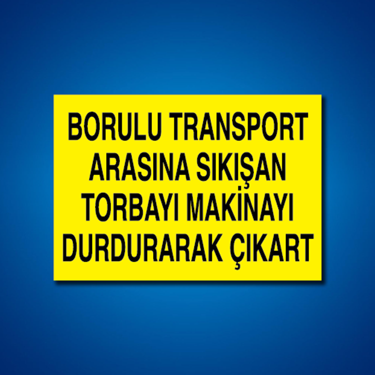 Konveyör-Bant-Konkasör İş Güvenliği Etiketleri