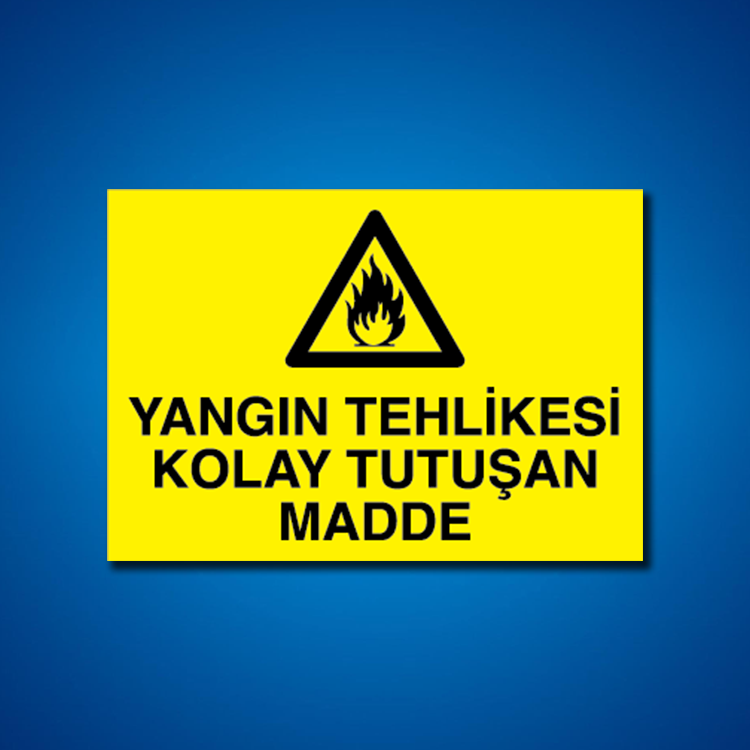 Yanıcı-parlayıcı İş Güveniği Etiketleri