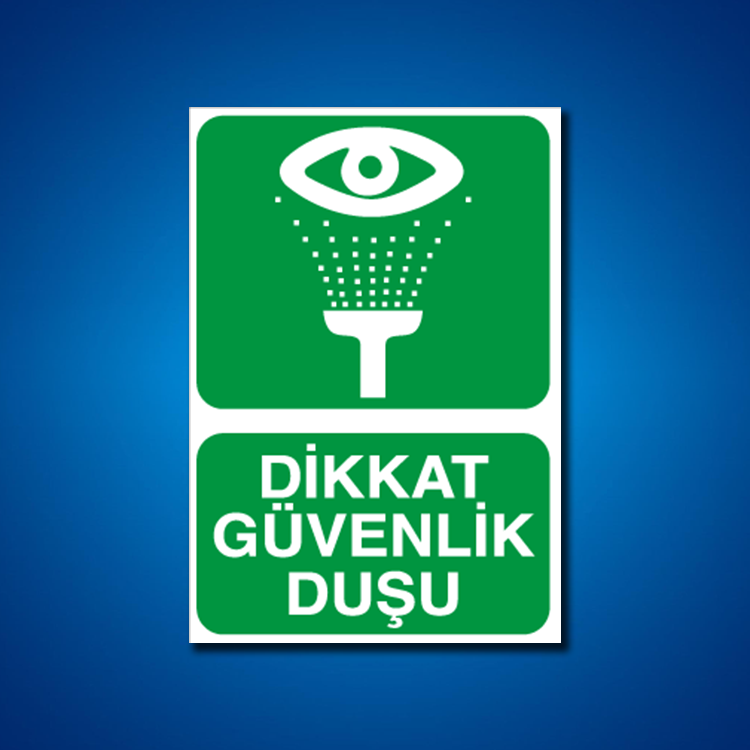 Duş İş Güvenliği Etiketleri