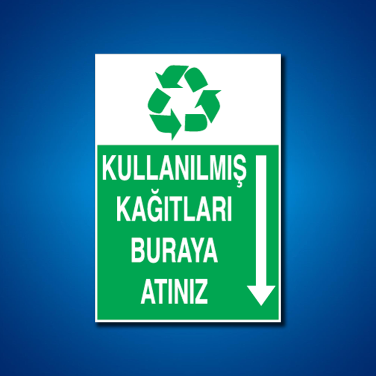 Atıklar İş Güvenliği Etiketleri