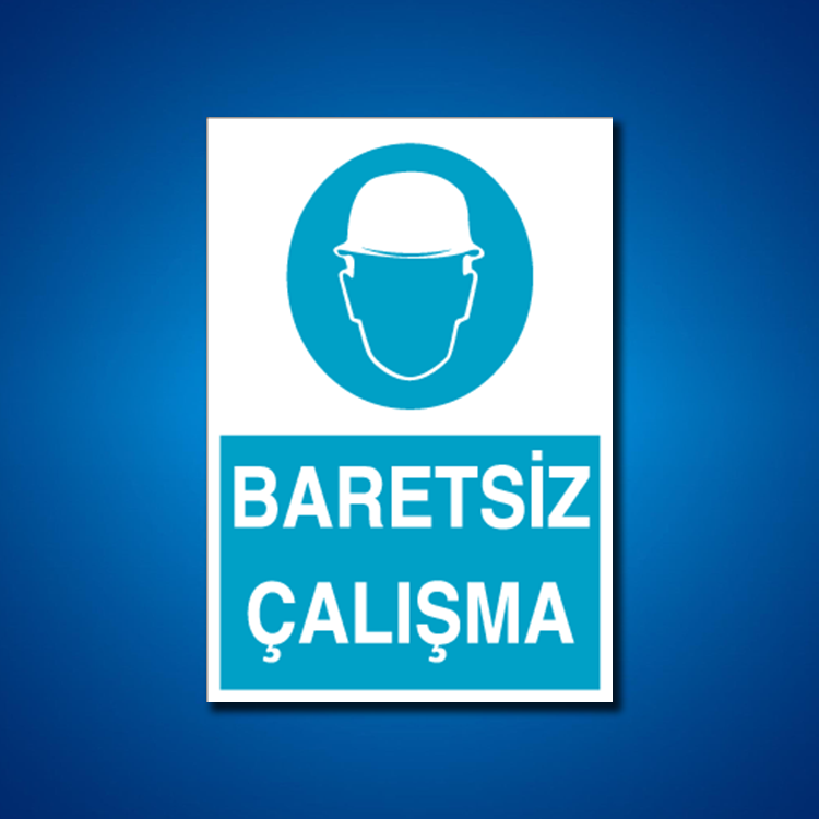 Kafa Koruma Baret İş Güvenliği Etiketleri