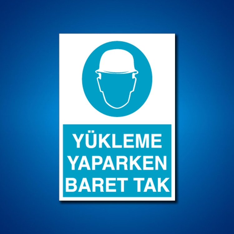 Kafa Koruma Baret İş Güvenliği Etiketleri