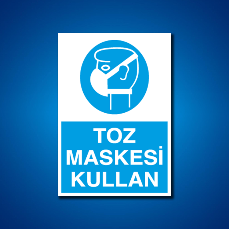 Toz Gaz Maskesi İş Güvenliği Etiketleri