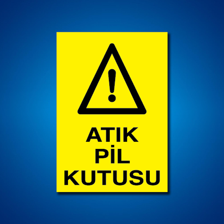 Pil Akü İş Güvenliği Etiketleri