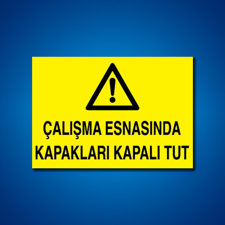 Makine İş Güvenliği Etiketleri